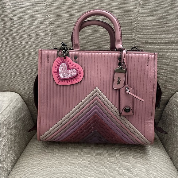 Coach Handbags - Coach 1941 Rogue 31 Dusty Rose Pink With Quilting Rivets